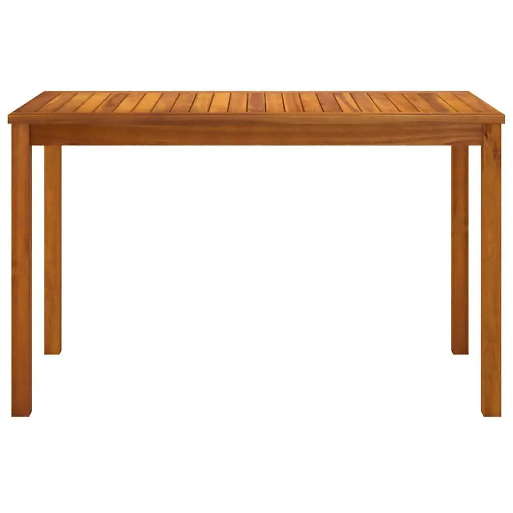 Acacia Wood Outdoor Garden Dining Table Brown 110x55x67cm Sturdy Patio Furniture