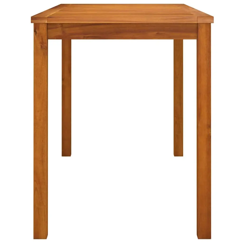 Acacia Wood Outdoor Garden Dining Table Brown 110x55x67cm Sturdy Patio Furniture