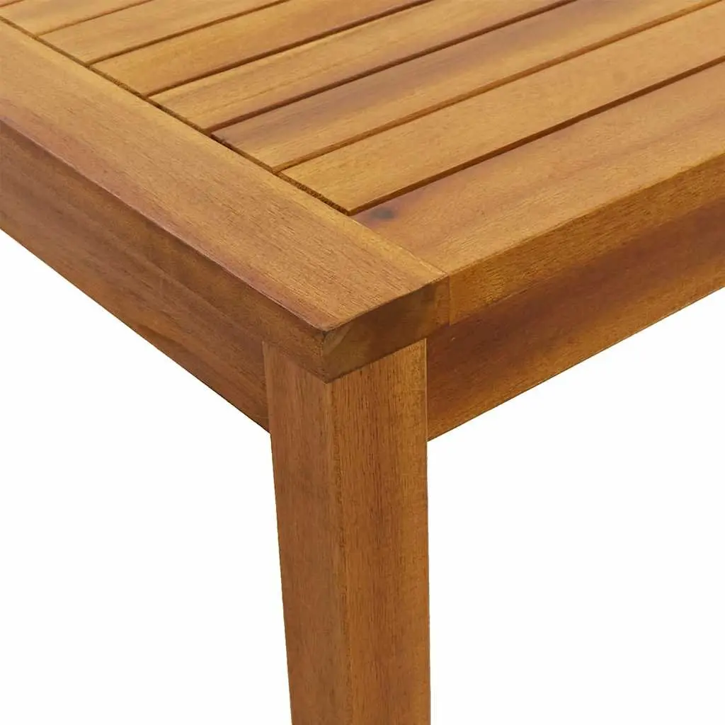 Acacia Wood Outdoor Garden Dining Table Brown 110x55x67cm Sturdy Patio Furniture