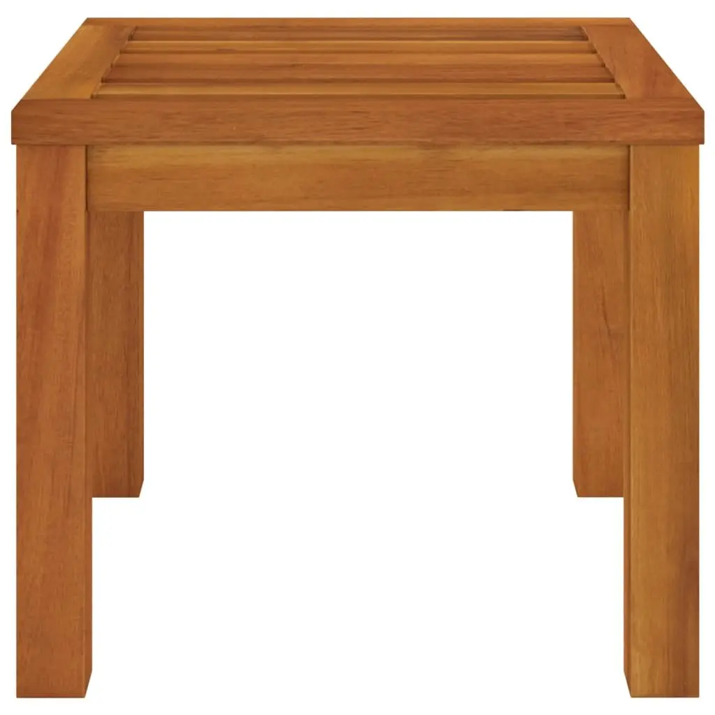 Garden Stools Solid Acacia Wood 40 x 40 x 42 cm Grey 2 pcs with Cushions