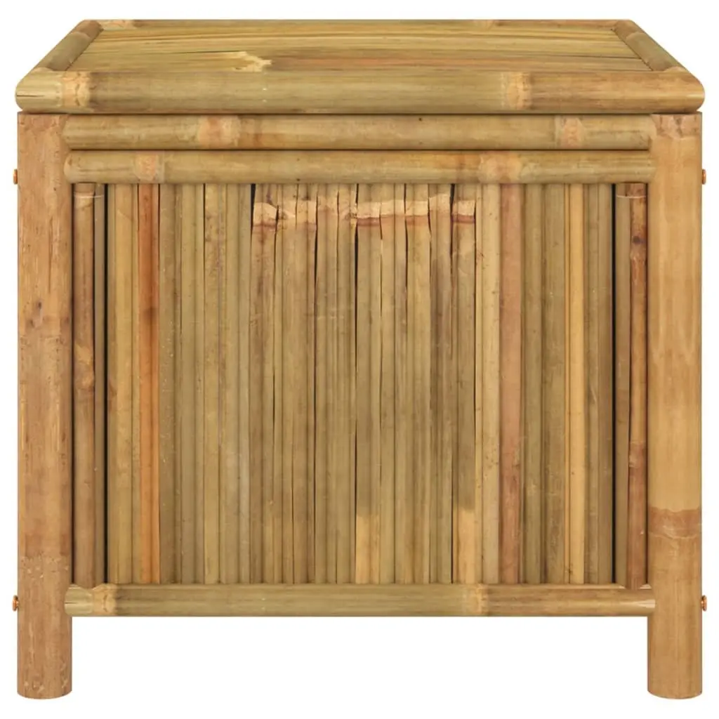 Bamboo Storage Box Outdoor Bench Chest 60x52x55cm Brown Garden Furniture