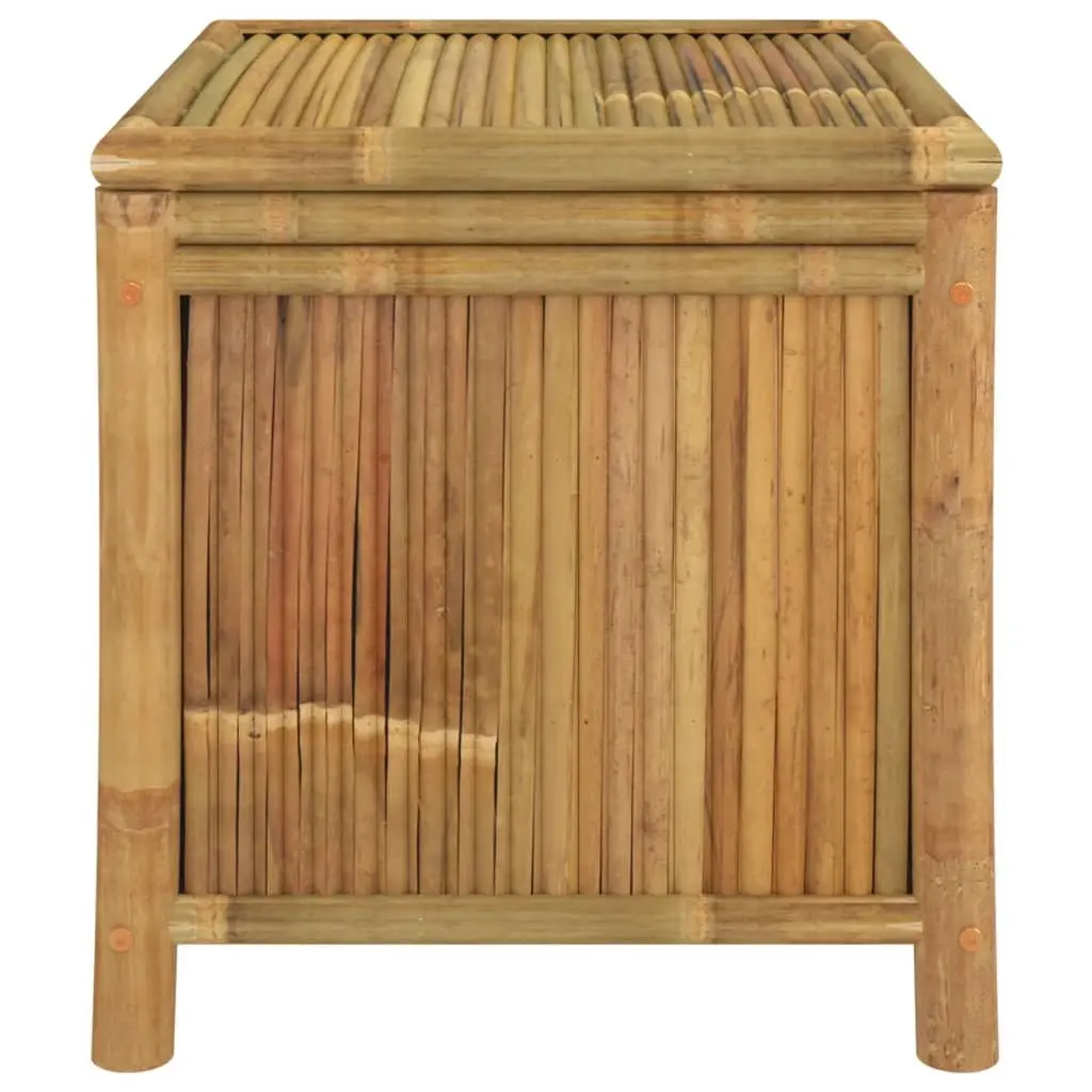 Bamboo Storage Box Outdoor Bench Chest 60x52x55cm Brown Garden Furniture