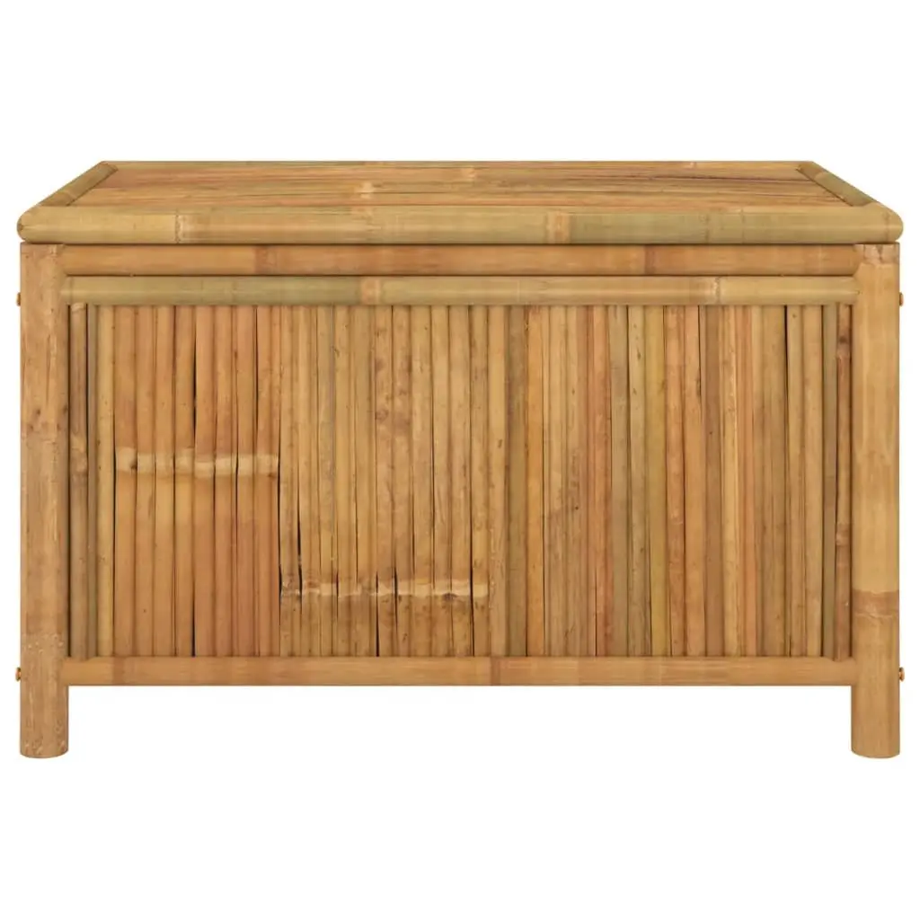 Garden Storage Box Bamboo 90x52x55cm Brown Outdoor Bench Deck Chest