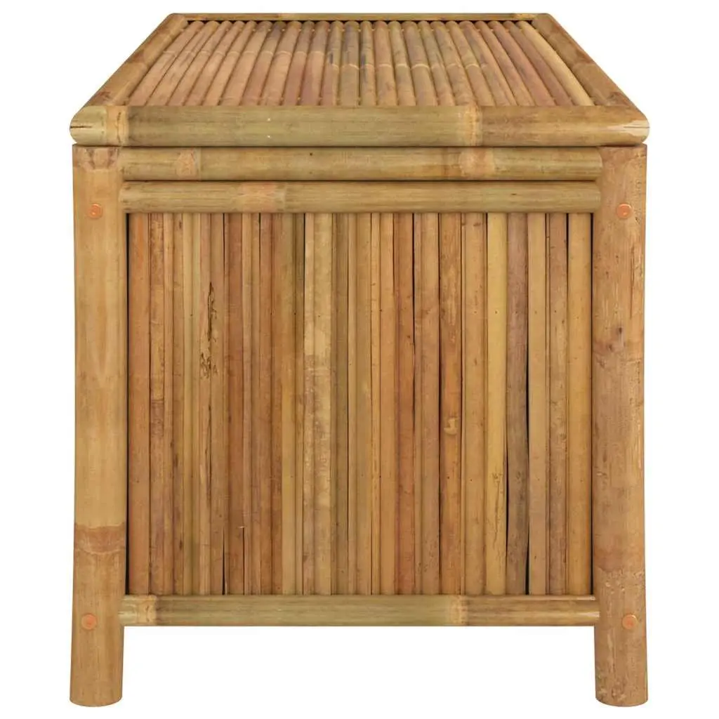 Garden Storage Box Bamboo 110x52x55cm Brown Outdoor Bench Chest