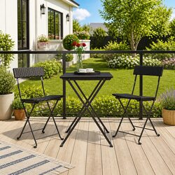 Versatile Bistro Chairs for Any Outdoor Setting – 2 Pack