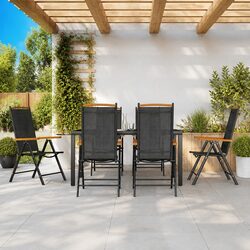 7 Piece Foldable Patio Set for Gardens and Outdoor Areas