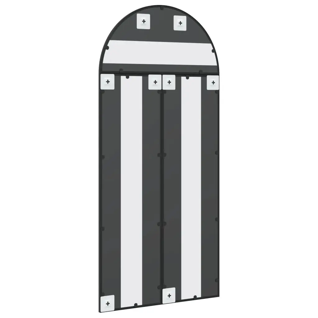 Wall Mirror Black Arch Iron Frame 60x130 cm Minimalist Home Decor Bedroom