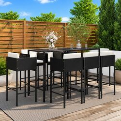 Versatile 9-Piece Bar Set for Your Patio or Garden