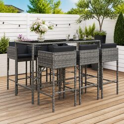 Functional 7 Piece Bar Set for Outdoor Gatherings