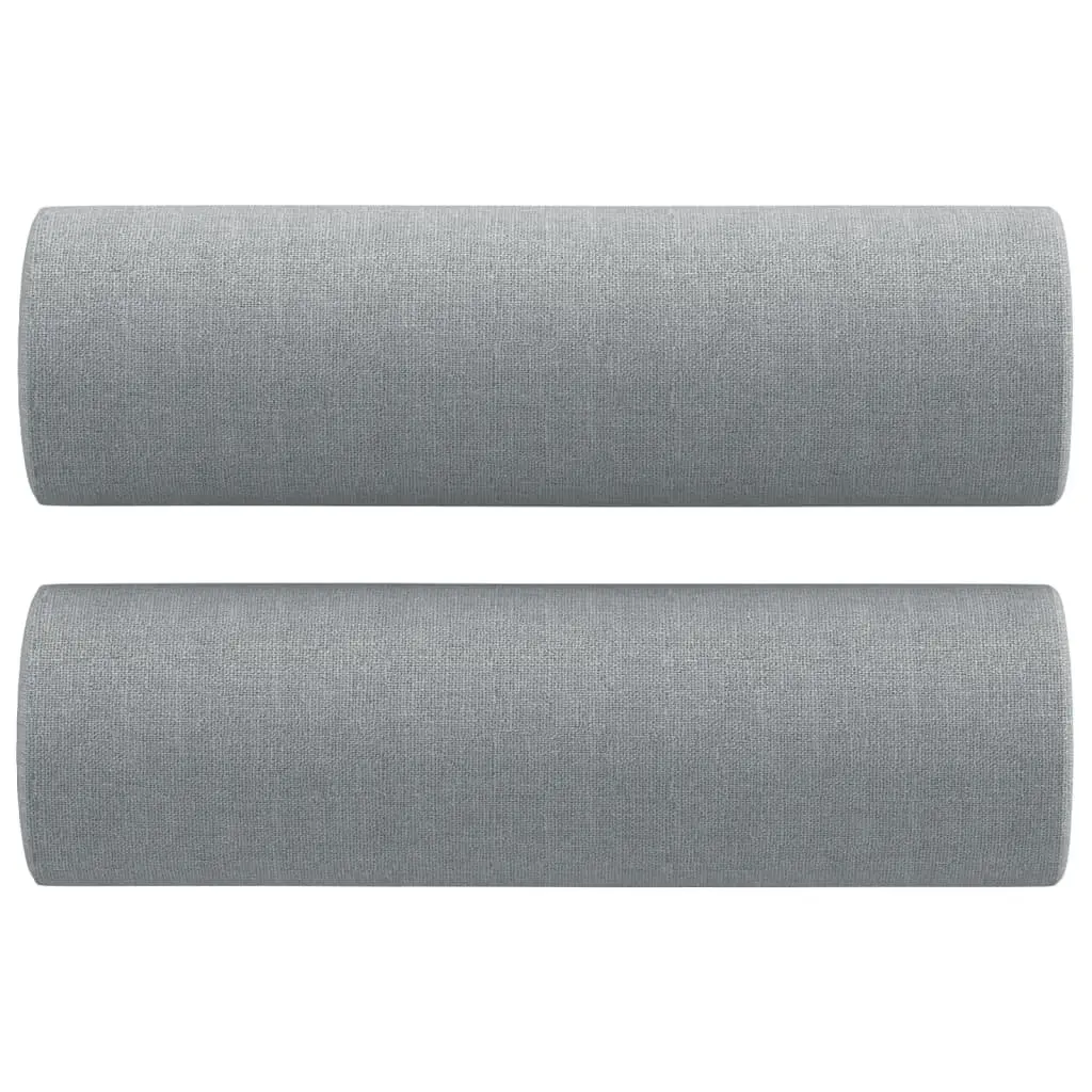 2-Seater Sofa Fabric Light Grey 120cm Modern Lounge Couch