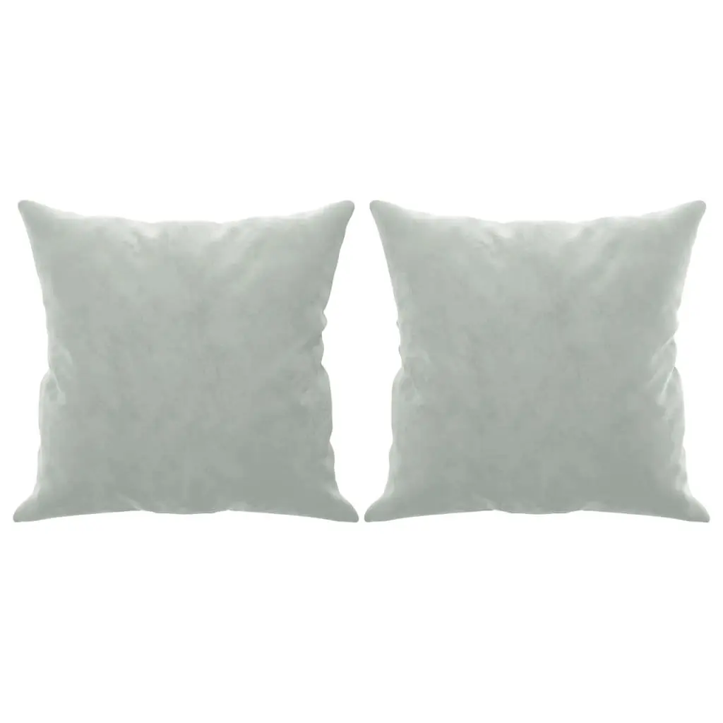 2-Seater Sofa Velvet 140cm Grey Modern
