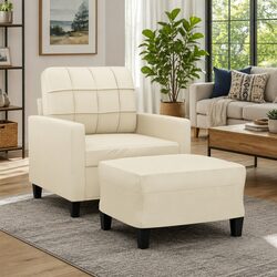 Sofa Chair with Footstool for Comfort Anywhere