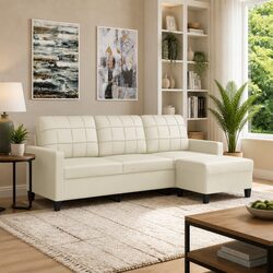 Versatile 3-Seater Sofa with Footstool for Everyday Use