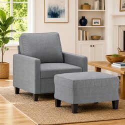 Practical Sofa Chair with Footstool for Any Room