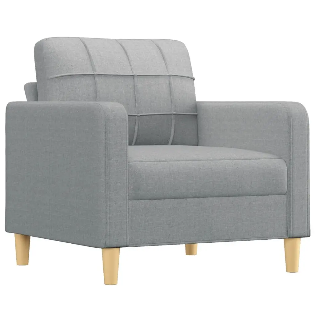 3 Piece Grey Sofa Set for Relaxation