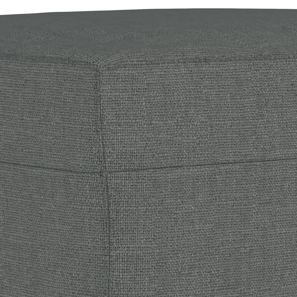 4 Piece Sofa Set Grey Fabric Compact Living Room Furniture