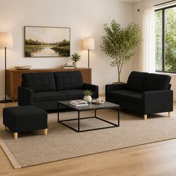 Practical 3 Piece Sofa Set for Cozy Living Spaces