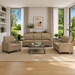Practical 3 Piece Sofa Set for Your Living Room