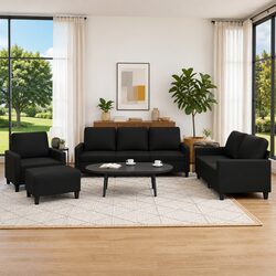 Versatile 4 Piece Sofa Set for Everyday Living