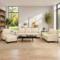 Practical 4-Piece Sofa Set for Everyday Living