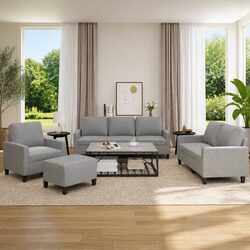 Practical 4 Piece Sofa Set for Modern Living Rooms
