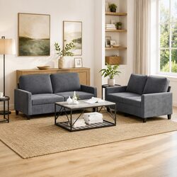 Comfortable 2 Piece Sofa Set for Living Room Use