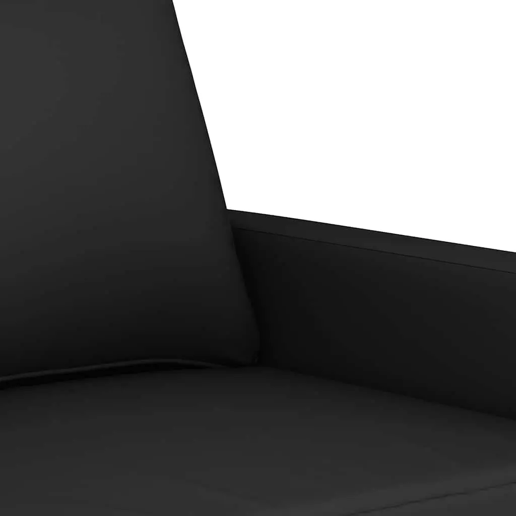 2 Piece Sofa Set Velvet Black