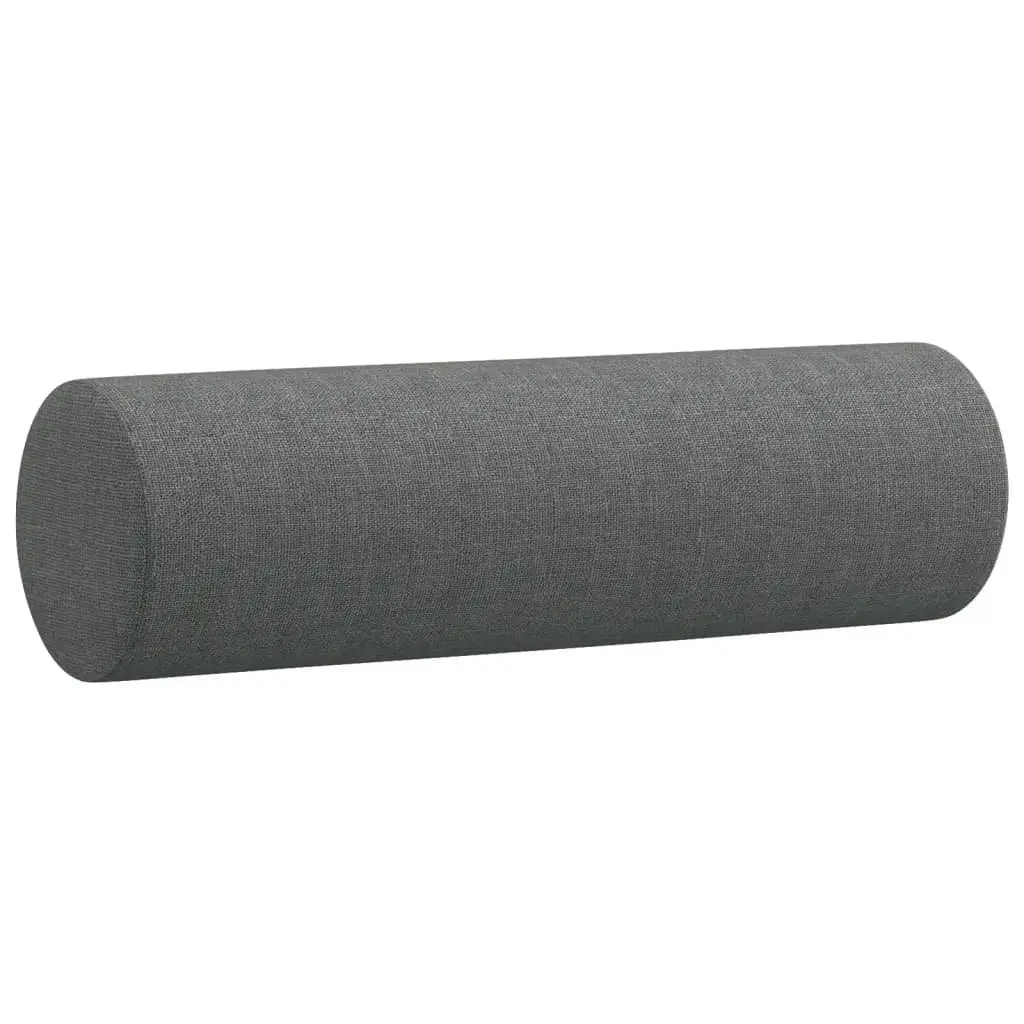 4 Piece Sofa Set Fabric Grey with Pillows Footstool