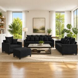 Practical 4 Piece Sofa Set for Your Home