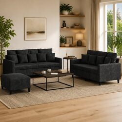 Functional 3 Piece Sofa Set for Any Living Room