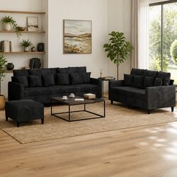 Practical 3 Piece Sofa Set Perfect for Any Living Room