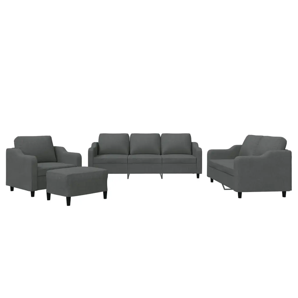 4 Piece Grey Sofa Set for Living Spaces