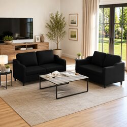 Practical 2 Piece Sofa Set for Everyday Use in Your Living Room