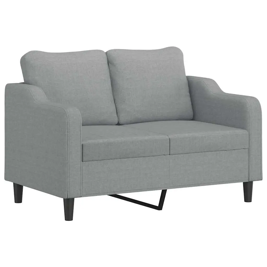 3 Piece Sofa Set Fabric Grey Living Room Lounge