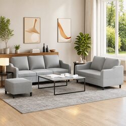 3 Piece Sofa Set for Everyday Use in Any Room