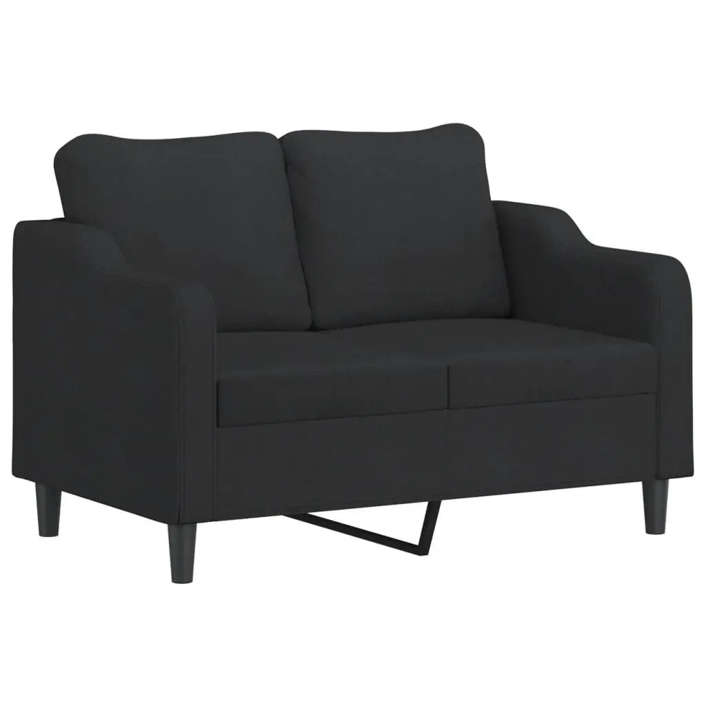 2 Piece Black Sofa Set for Living Spaces