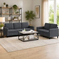 Practical Grey Velvet Sofa Set for Everyday Living
