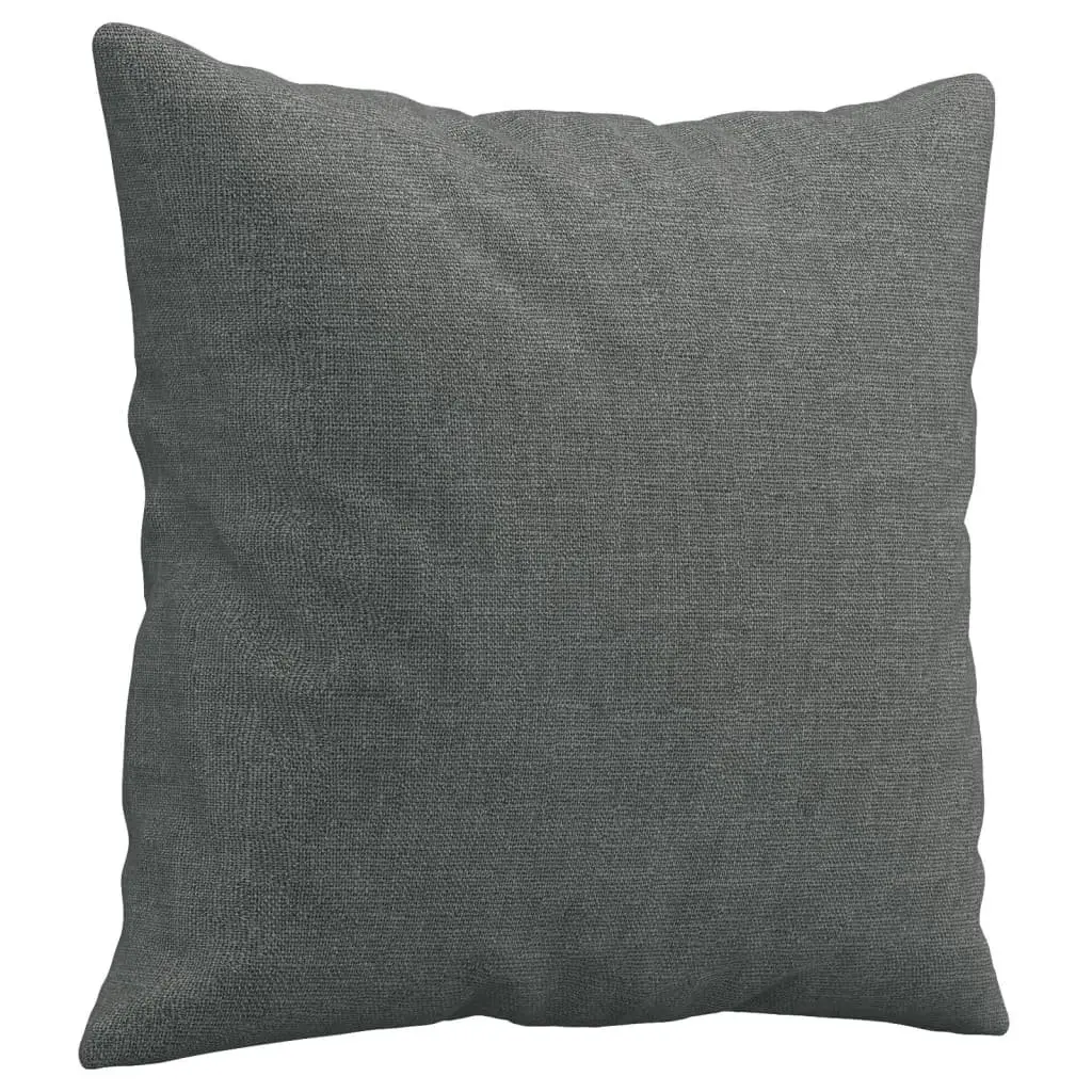 4 Piece Grey Couch Set Fabric Sofa with Footstool and Cushions for Living Room