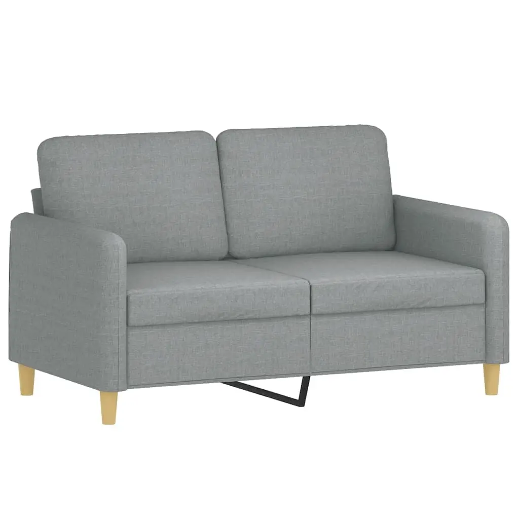 Grey Fabric Sofa Set 2 Piece Living Room Lounge Suite with Cushions