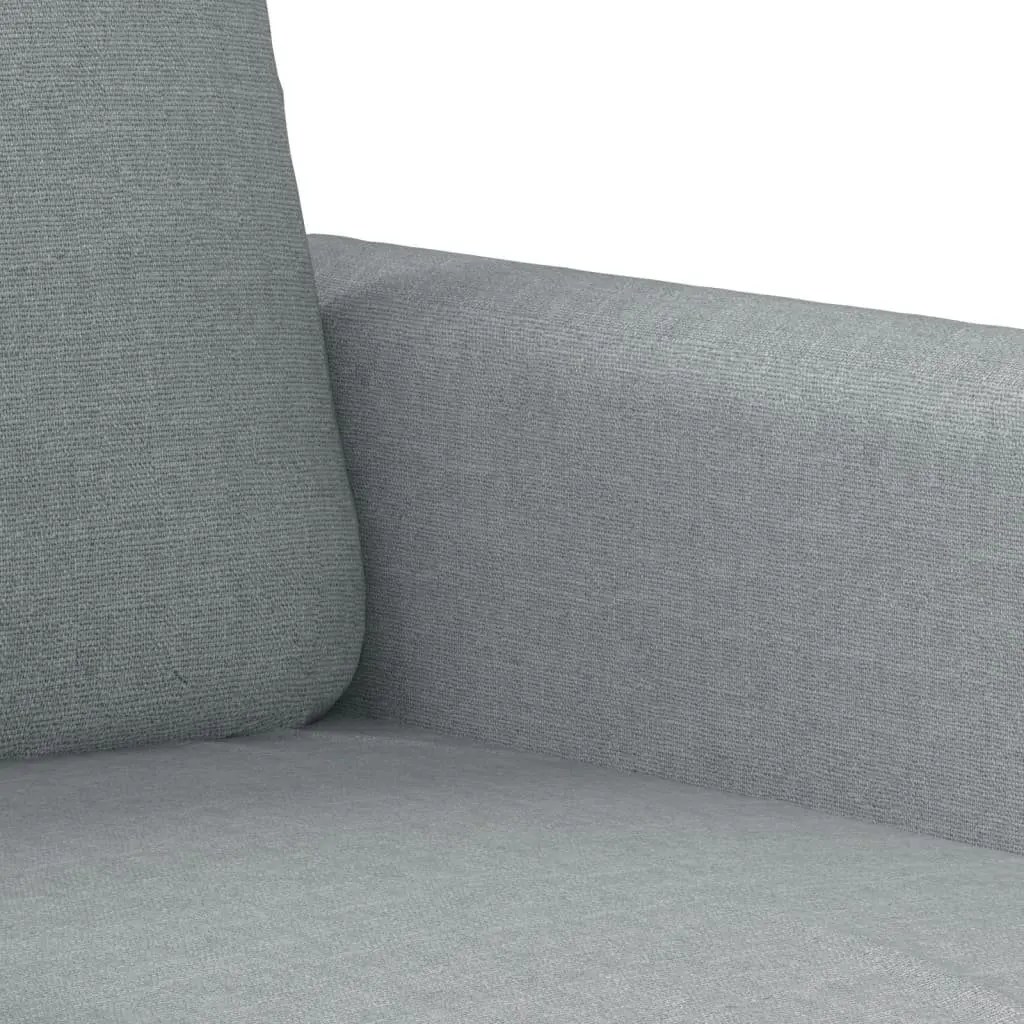 Grey Fabric Sofa Set 2 Piece Living Room Lounge Suite with Cushions