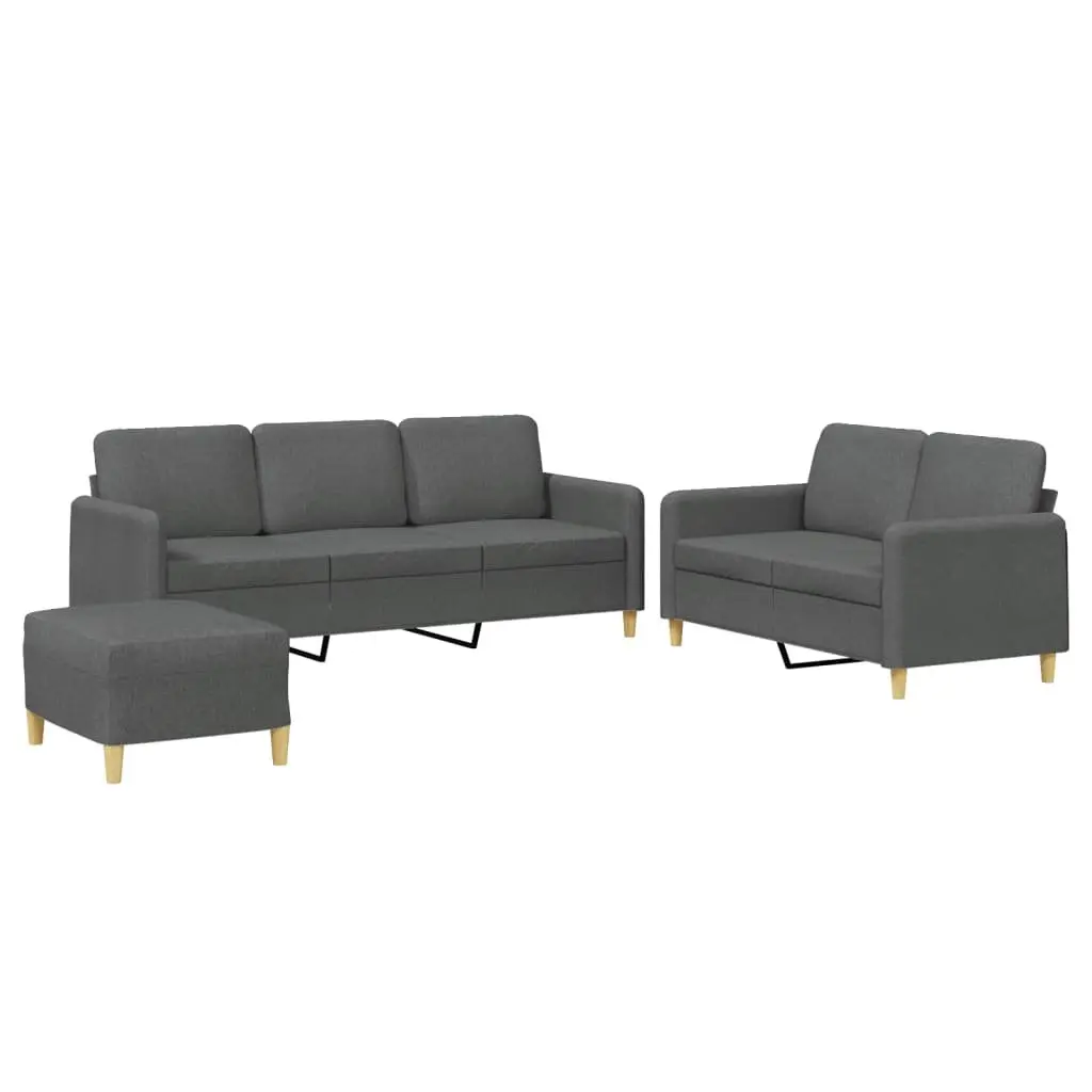 Grey Fabric Sofa Set for Living Room Needs