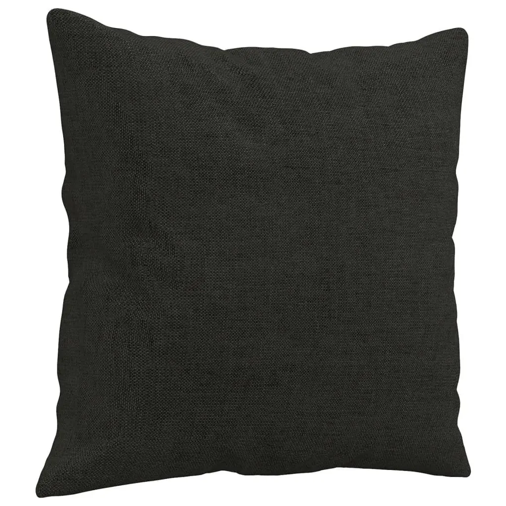 Black Fabric 2 Piece Couch Set for Living Rooms