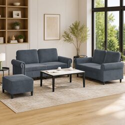 Practical 3 Piece Sofa Set for Living Room Use