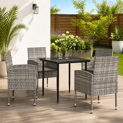 5-Piece Garden Dining Set for Cozy Outdoor Meals