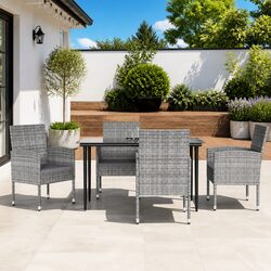 Practical 5 Piece Dining Set for Outdoor Living
