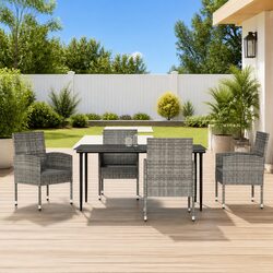Practical 5 Piece Outdoor Dining Set for Your Patio