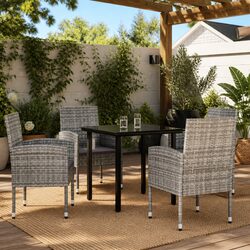 Functional 5 Piece Outdoor Dining Set for Patios