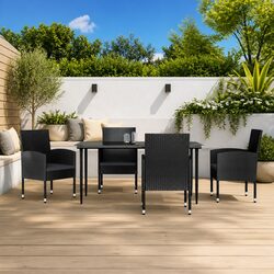 Practical 5 Piece Garden Dining Set for Outdoor Use