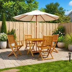 5 Piece Garden Dining Set Ideal for Any Outdoor Gathering