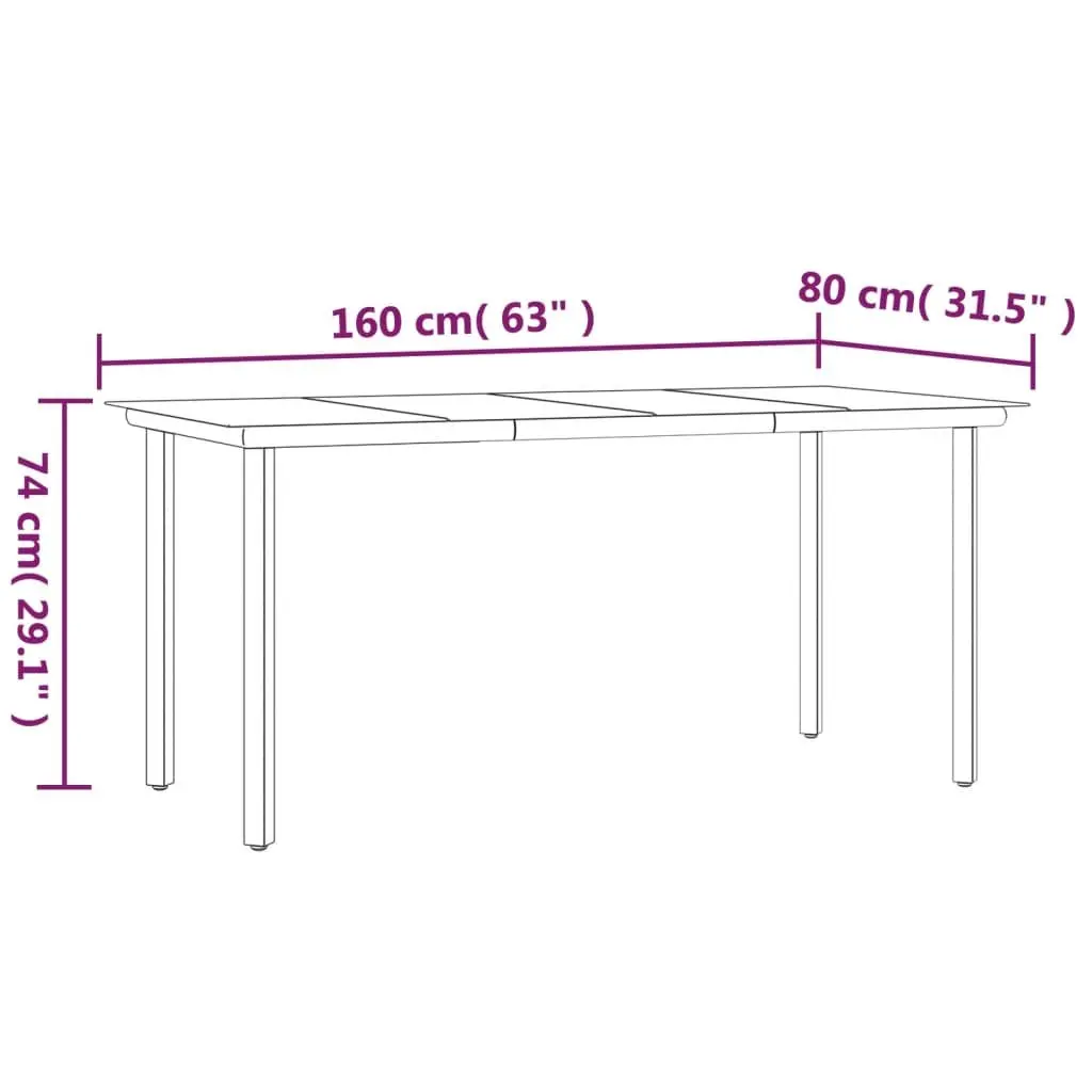 Garden Dining Set 4 Piece Outdoor Furniture Grey Poly Rattan Table Chairs Bench